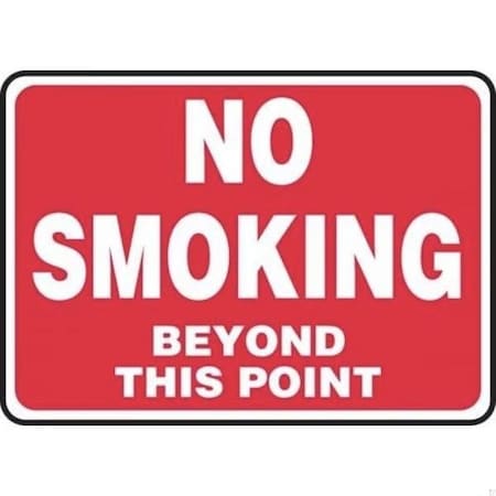Accuform SAFETY SIGN NO SMOKING BEYOND THIS MSMG510XT MSMG510XT